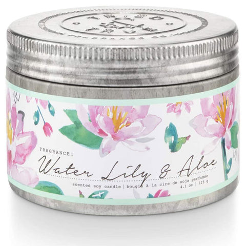 TRIED & TRUE SMALL TIN CANDLE - WATER LILY & ALOE