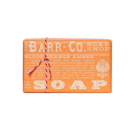 BARR-CO. BLOOD ORANGE AMBER TRIPLE MILLED BAR SOAP