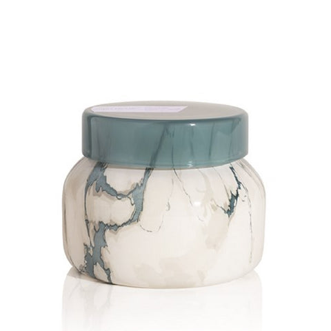 CAPRI BLUE MODERN MARBLE PETITE JAR - VOLCANO