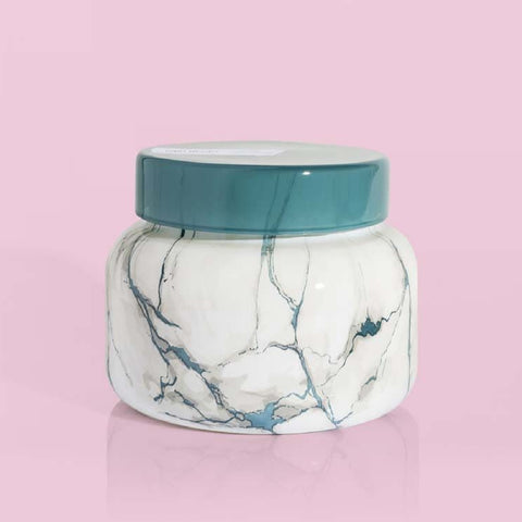 CAPRI BLUE MODERN MARBLE SIGNATURE JAR - VOLCANO