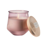 AROMATIQUE WHITE AMARYLLIS & ROSEMARY TINTED GLASS CANDLE