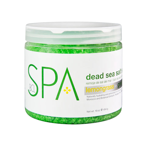 BCL SPA DEAD SEA SALT SOAK - MANDARIN + MANGOLEMONGRASS + GREEN TEA