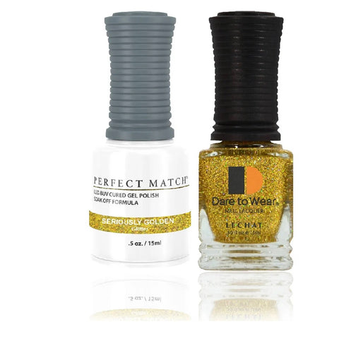 LECHAT Perfect Match SERIOUSLY GOLDEN Gel Polish & Nail Lacquer